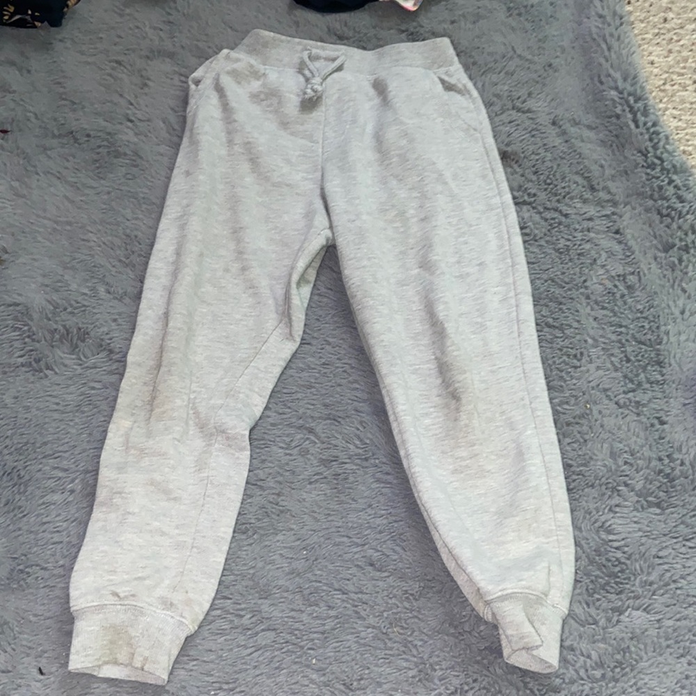 girls grey sweatpants